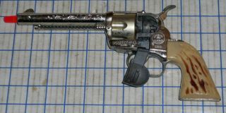 Vintage 1958 Mattel Fanner 50 Cap Pistol Cowboy Gun No Bullets VG 3