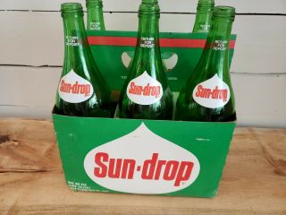 Vintage Sundrop 28 Oz Bottle Six Pack