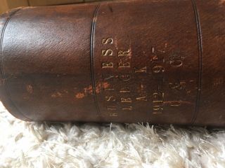 Antique Ledger Scotland People 1912 - 1917 Hand Written/typed 9.  6 Kg In Weight