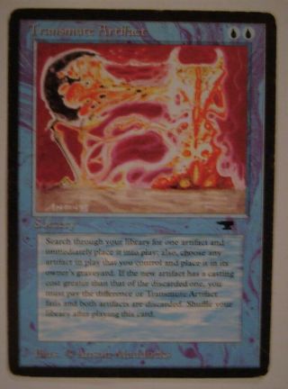Mtg Card - Previously Owned Transmute Artifact Card From Antiquities