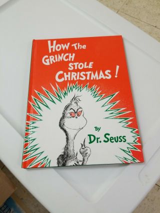 1957 Dr.  Suess How The Grinch Stole Christmas Book Vintage