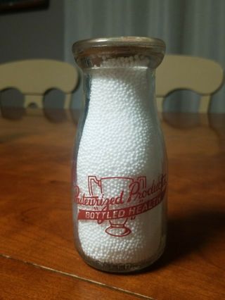Vintage Dairy Products Co.  Half Pint Pyro Milk Bottle Morristown,  Tennessee