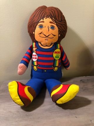Vtg Mork From Ork Toy Doll Robin Williams Tv Show Stuffed Flat Bottom - Mattel