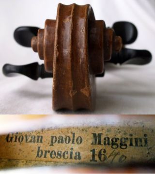 Fine Old German Maggini Violin Restoration Antique バイオリン Master скрипка 小提琴 5