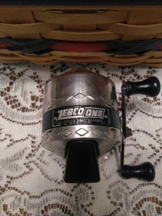 Vintage Zebco One Spin Cast Reel Ball Bearing Made In Usa