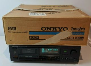 Vintage Onkyo Integra Ta - 2600 Cassette Tape Deck - 3 Head/3 Motor Made In Japan