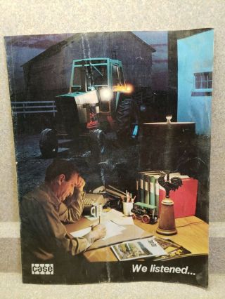 70s Vintage Case Tractor Farm Equipment Dealer Sales Brochure 16pgs