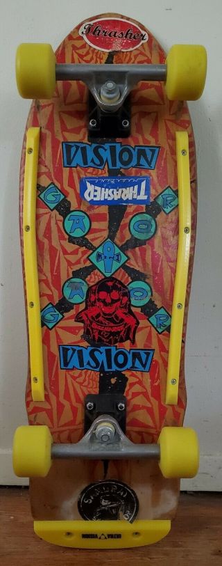 Vintage 1989 Vision Gator Mark Rogowski Complete Skateboard