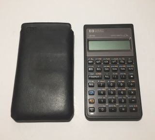 Vintage 1987 Hewlett Packard Hp 21s Stat/math Calculator With Slip Case