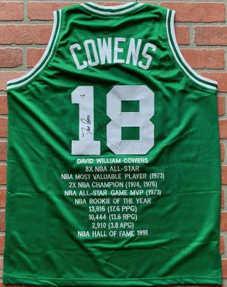 Dave Cowens Autographed Signed Jersey Nba Boston Celtics Psa Fsu