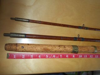 Antique Vintage Bamboo Fly Fishing Rod Unknown Maker Rod