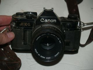 Vintage Canon Ae - 1 With 50mm Lens -