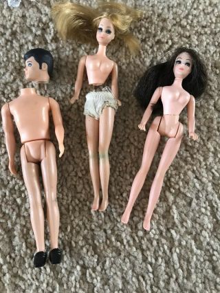 Vintage 1970 ' s Dawn and her Friends Dolls,  Case,  Clothes,  & Accessories 2