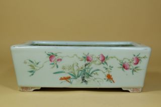 A Chinese Famille - Rose Porcelain Planter.  Marked.