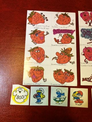 vintage scratch n sniff stickers Bad Cuts And (Flawed) - All With Great Scent 2
