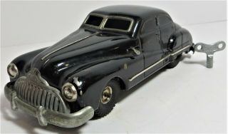 Vintage Schuco Germany Gama Black Tin Wind Up Toy Car Us Zoned Germany W/key