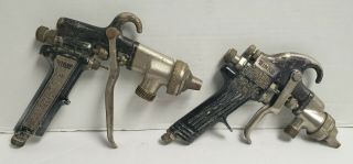 2 Vintage Binks Commercial Paint Spray Guns - Model 7 E2 & Model 18