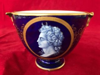 Good Antique Royal Worcester Pate Sur Pate Classical Pot.  C1870