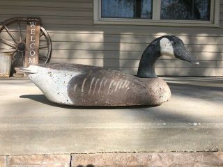 Vintage Ll Bean Cork Canada Canadian Goose Decoy Paint Antique Hunting