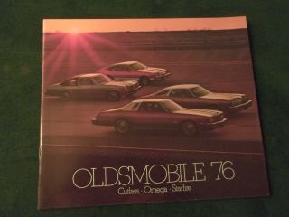 1976 Oldsmobile Cutlass Omega Starfire Dealer Sales Brochure 961