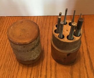 Vintage Drive Pin Punch Set Of 8