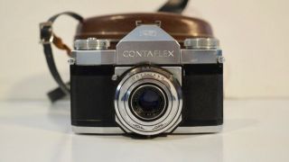 Carl Zeiss Ikon Contaflex Ii Vintage Slr 35mm Film Camera 45mm F/2.  8 Tessar Lens
