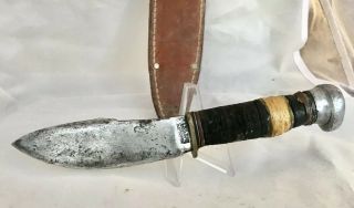 Vintage Marbles Gladstone,  Mi Fixed Blade Knife,  Pat’d 1916