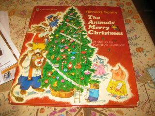Richard Scarry The Animals Merry Christmas Vintage 1972