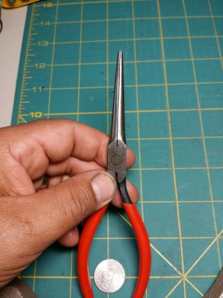Vintage Excelite Electronics Extra Long Needle Nose Pliers Usa Made 56cg
