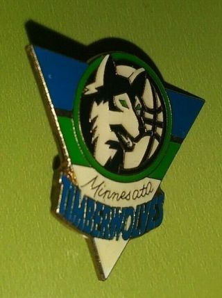 Vintage Peter David Nba Minnesota Timberwolves Team Logo Collectible Enamel Pin