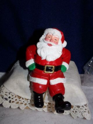 Vintage Hallmark Santa Claus Stocking Holder Hanger 5 " Christmas 1988