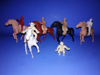 Vintage Stuart Roy Rogers,  Pat Brady,  4 Riders,  5 Horses And 5 Saddles