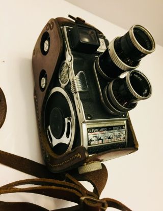 Vintage Bolex Paillard B8 Cine - Camera 8mm Made In Switzerland 1955 W/ Orig Case