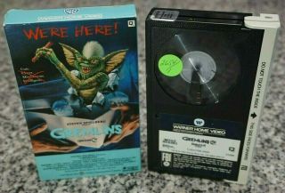 Vintage Gremlins Movie Beta Betamax Tape W/ Slip Cover Cleaned