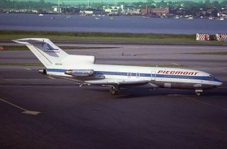Piedmont Airlines Boeing 727 - 100 Old Colors N833w 1978 - 35mm Slide