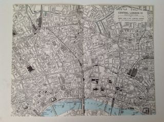 London Vintage Street Map 1967,  Zone 3,  Atlas,  Bartholomew Kings Cross