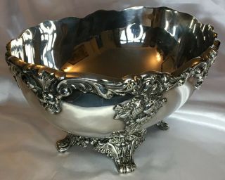 Large Silver Plated Fruit Bowl.  Reed & Barton.  King Francis Pattern. 2