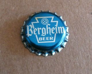 Bergheim Vintage Pl Beer Cap Old Reading Brewery Pa Keystone Tax