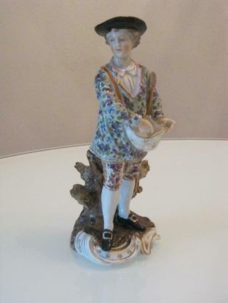 Stunning Antique Dresden Volkstedt Porcelain Figure