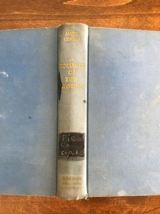 Vintage Book 1947 Romance Of The Two Worlds By Marie Corelli Ex - Library