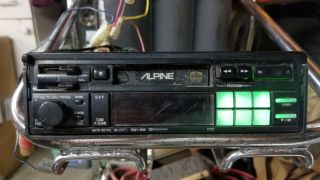 Vintage Alpine 7292 Bi - Level 16w,  16w Am/fm Car Stereo Cassette Radio Scc Head