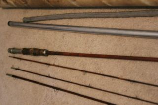 VINTAGE BAMBOO FLY ROD 9 ' 8 