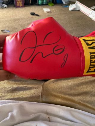 Floyd Mayweather Autographed Everlast Boxing Glove Tristar Best Of All Time
