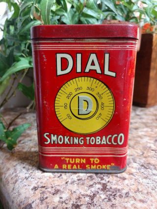 Vintage Dial Smoking Tobacco Pocket Tin