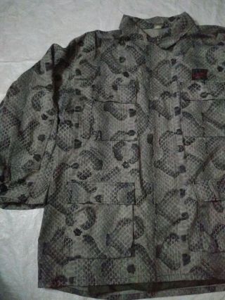 BDU Coat Jacket Size 3XL Gray Snake Skin Camo Vintage Tactical Airsoft 2