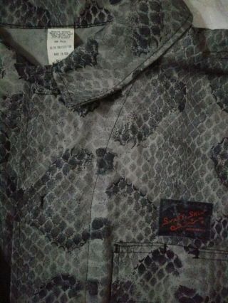 BDU Coat Jacket Size 3XL Gray Snake Skin Camo Vintage Tactical Airsoft 3