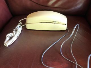 Vintage At&t 210 Basic Trimline Corded Phone Wall - Mountable Ivory