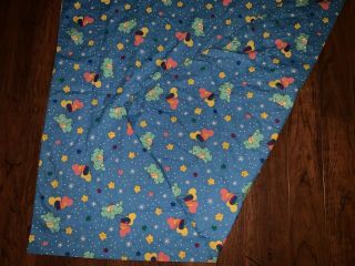 Care Bears Wish Bear Blue Reversible Print Twin Bed Blanket Comforter Vintage 2