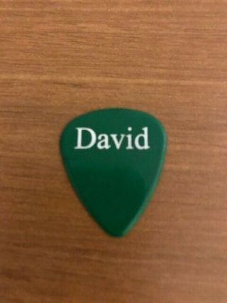 DAVID BOWIE GUITAR PICK - VINTAGE HEATHEN TOUR 2002 - DAVID ' S OWN PICK Green 2