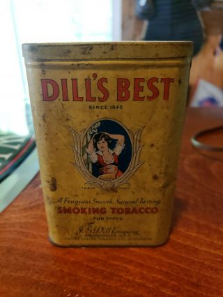 Vintage Tobacco Tin - - Dill 